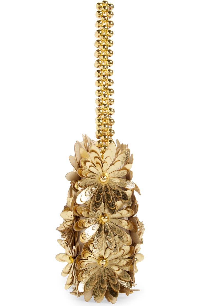 VANINA The Inflorescence Baguette Handbag, Alternate, color, Gold