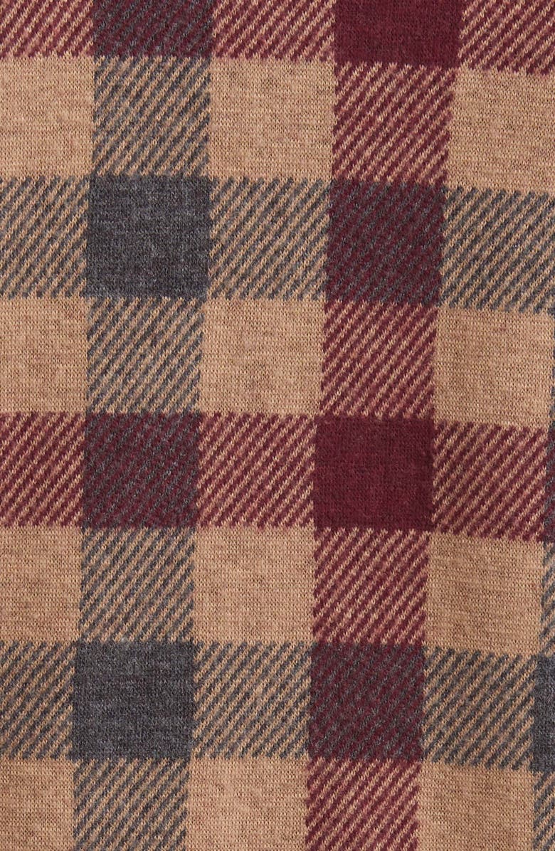 Faherty Legend Plaid Brushed Knit Button-Up Shirt, Alternate, color, 