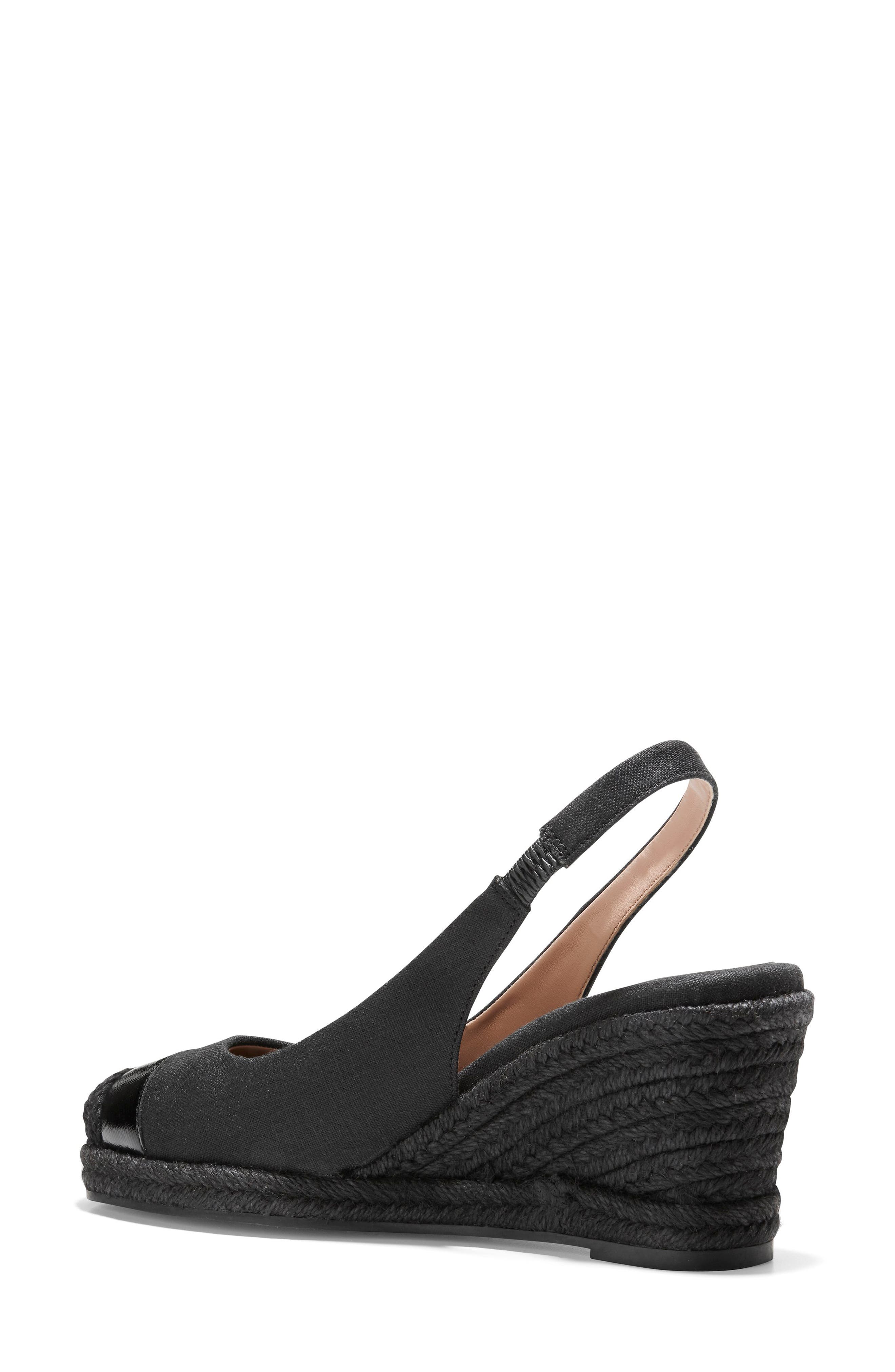 Cole Haan Cloudfeel Espadrille Wedge Slingback, Alternate, color, 