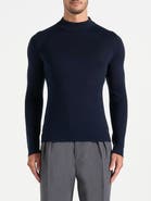 Manière De Voir KW003 Fitted High Neck Wool Jumper