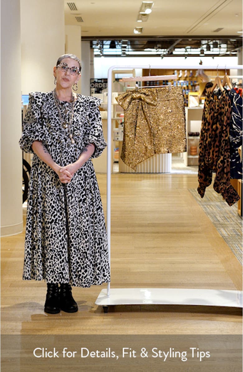 Luana Metallic Jacquard Miniskirt, sales video thumbnail