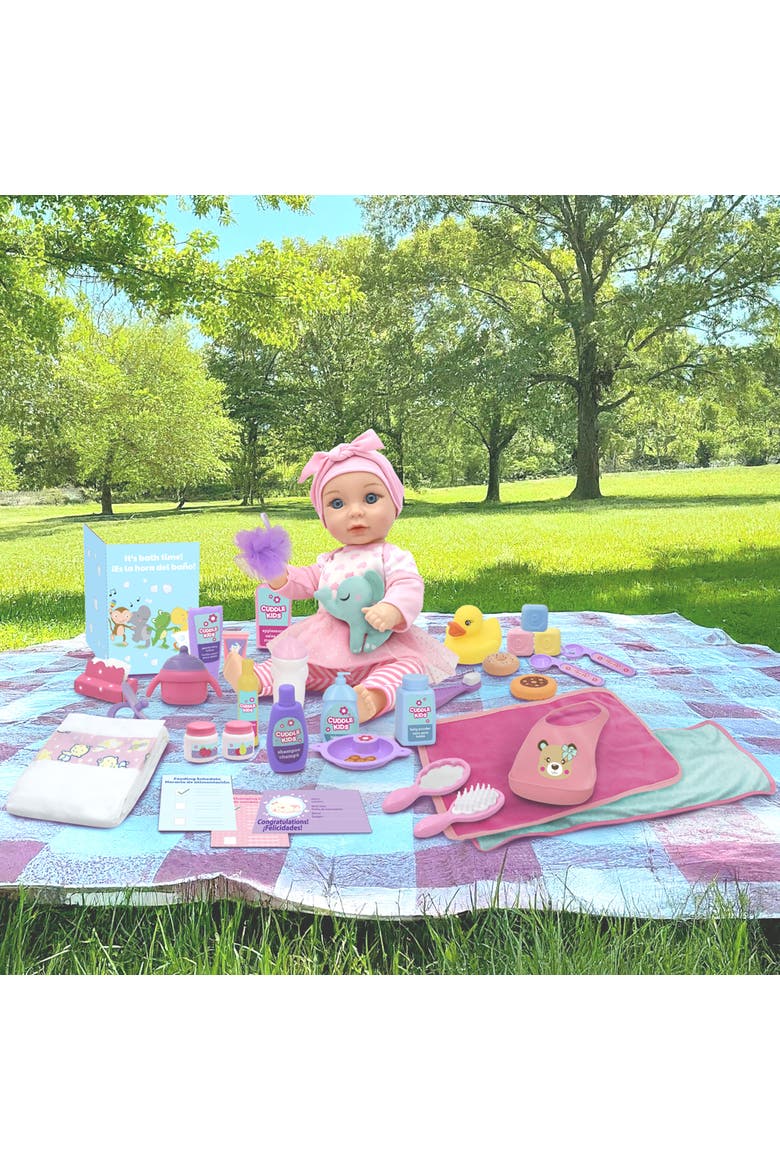 Love N' Feed Playset 15" Baby Doll, Alternate, color, Multicolored