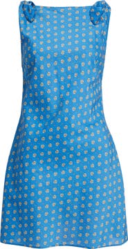 DÔEN Maltina Print Sleeveless Cotton & Silk Minidress