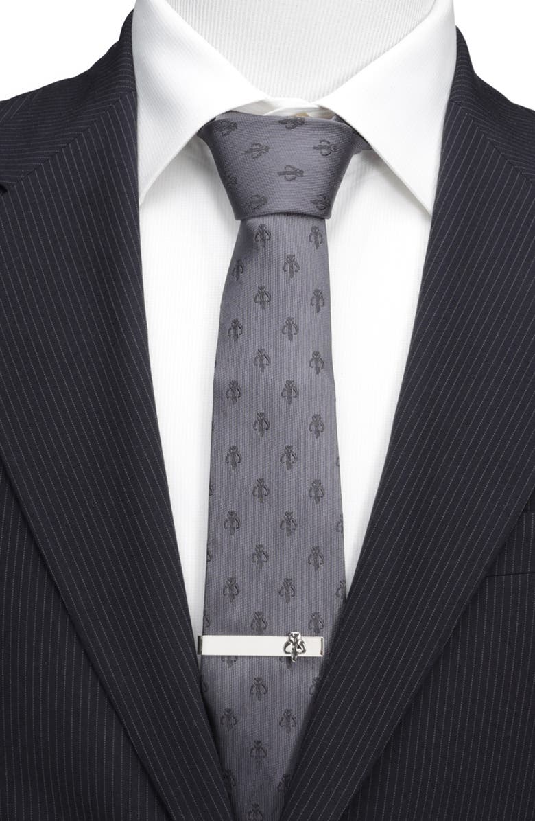 Cufflinks, Inc. Star Wars<sup>™</sup> - Mandalorian Silk Tie, Alternate, color, Grey