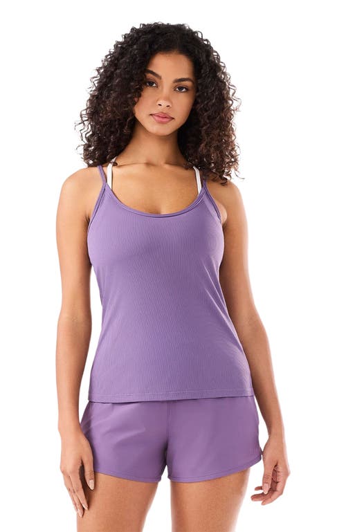 Tavi Pace Rib Tank in Grape at Nordstrom, Size X-Small