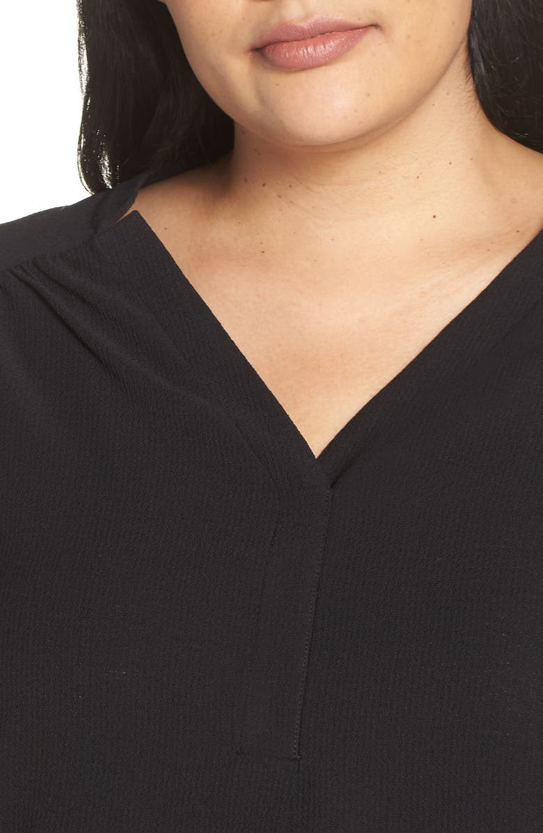 GIBSONLOOK Gibson Split Neck Blouse, Alternate, color, 