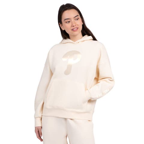 Women's Starter  Cream Philadelphia Phillies Pastel Relaxed Hoodie