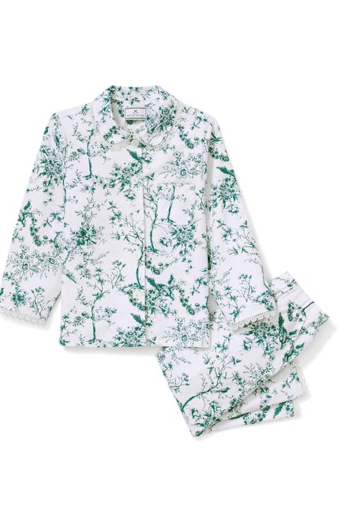 Kids' Grace Toile Twill Pajamas