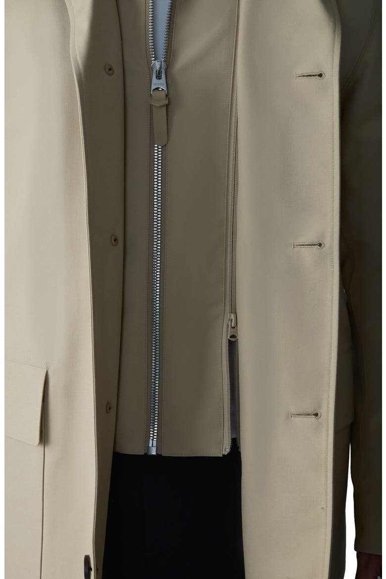 Mathias 3-in-1 Down Twill Balmacaan Coat, Alternate, color, LIGHT CAMEL