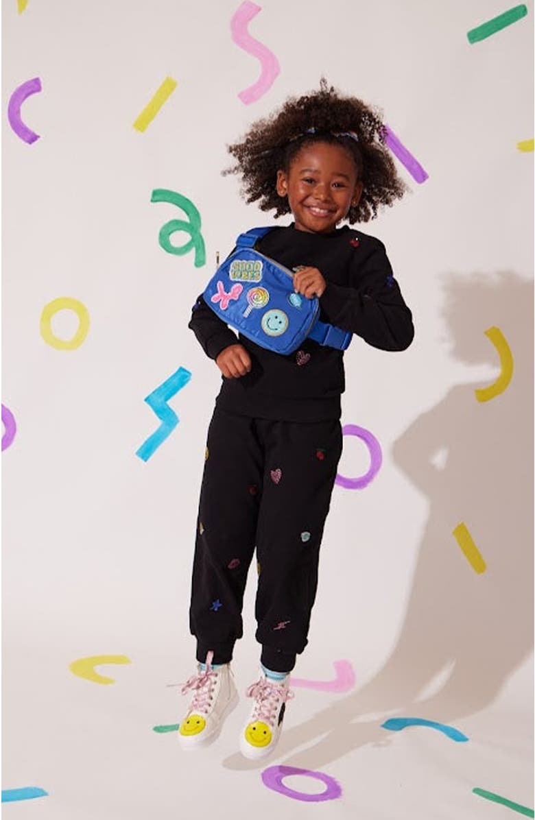 Lola + The Boys Crystal Doodle Set, Alternate, color, Black