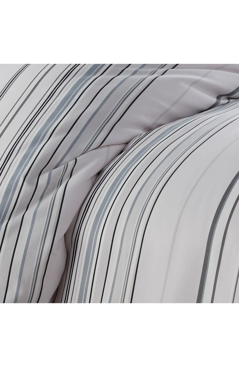 SOUTHSHORE FINE LINENS Stripe Collection - Luxury Premium Oversized Comforter Set, Alternate, color, Gray