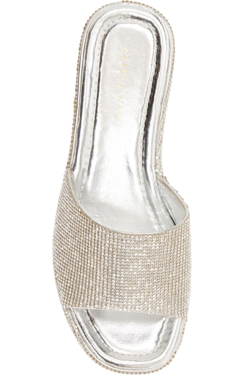 AZALEA WANG Arrow Platform Wedge Slide Sandal, Alternate, color,