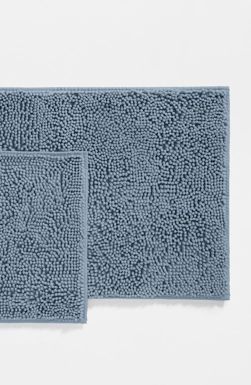 Homespun 2-pack Chenille Bath Mats In Blue
