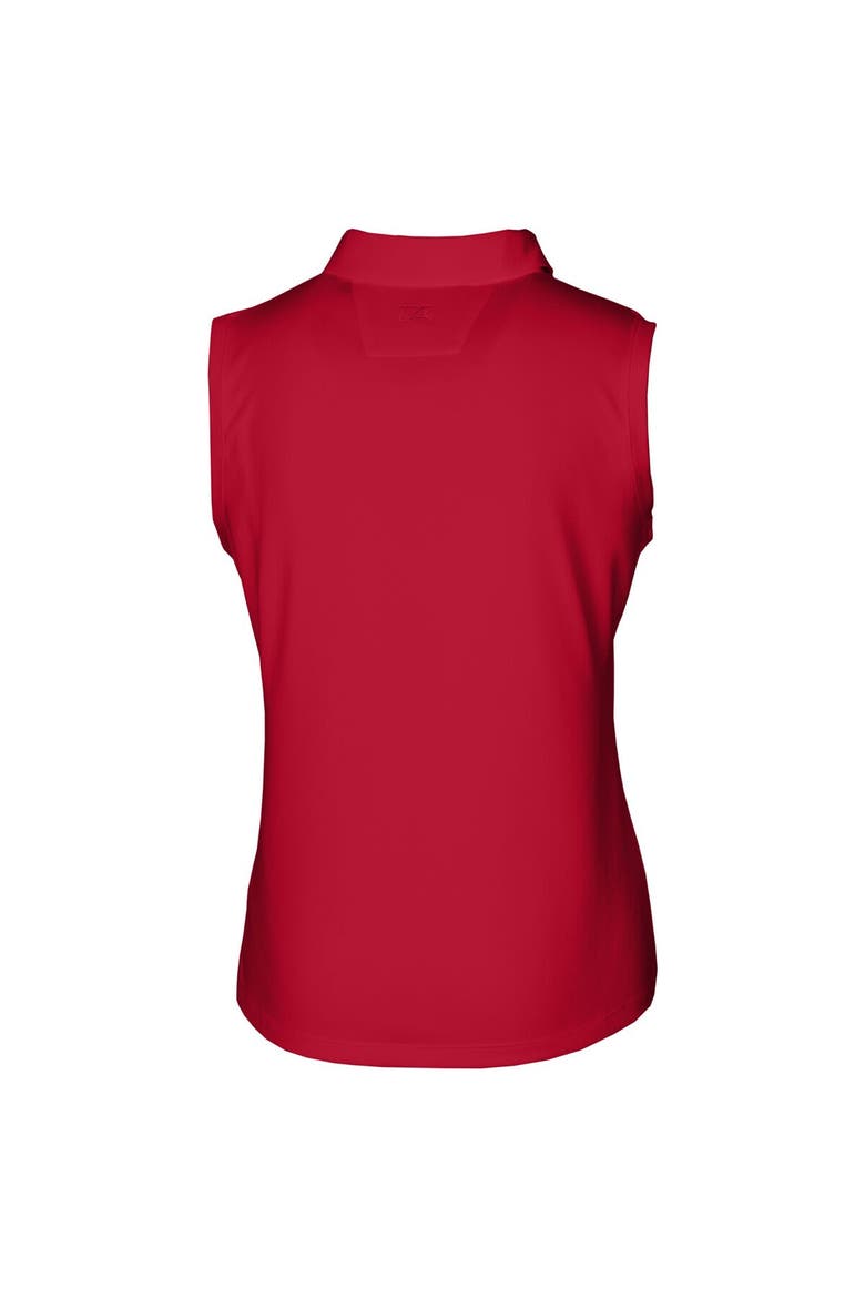 Women's Cutter & Buck Cardinal Arizona Cardinals Forge DryTec Stretch Sleeveless Polo, Alternate, color, Cardinal