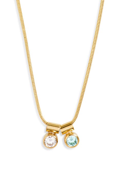 Ellie Multiple Birthstone Pendant Necklace