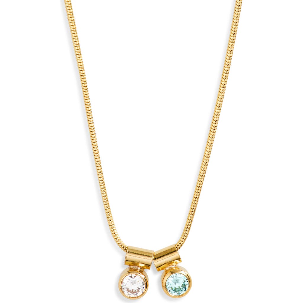 Set & Stones Ellie Multiple Birthstone Pendant Necklace In Gold