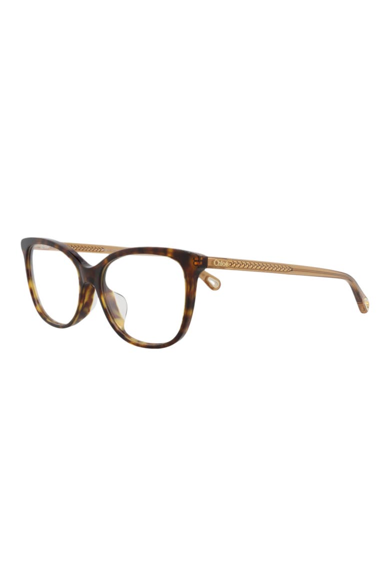 54mm Round Optical Glasses, Alternate, color, HAVANA BROWN TRANSPARENT