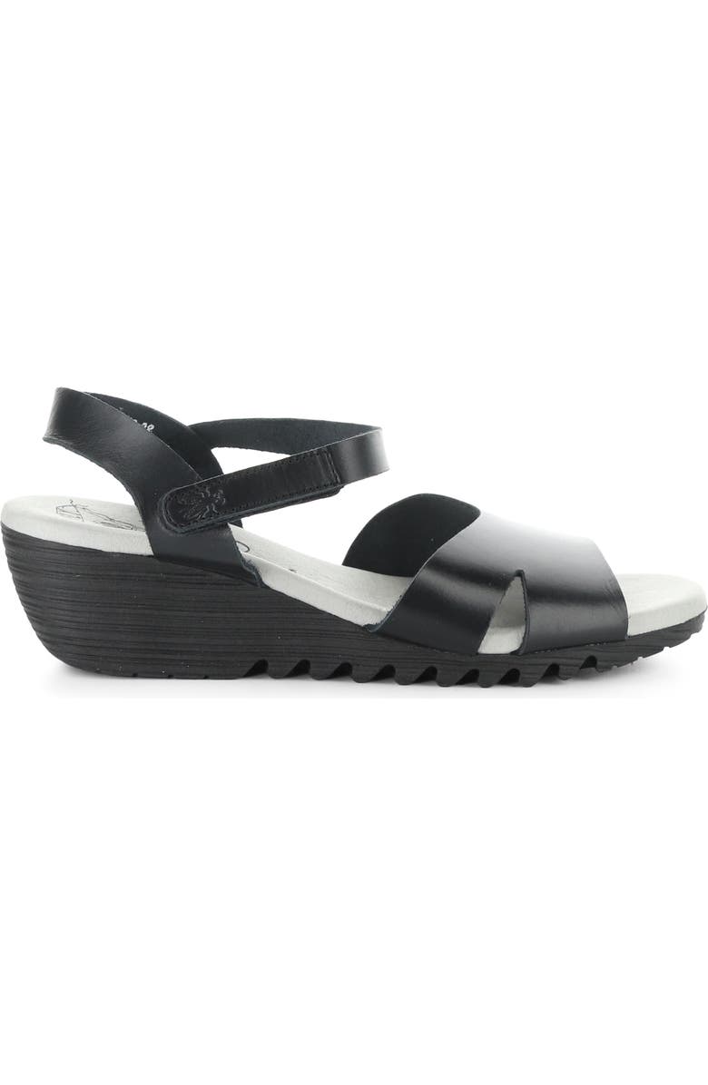 Fly London Olla Ankle Strap Wedge Sandal, Alternate, color,