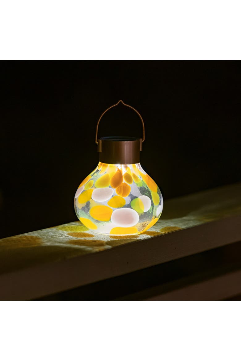 Tea Solar Lanterns Handblown Glass, Alternate, color, Mai Tai