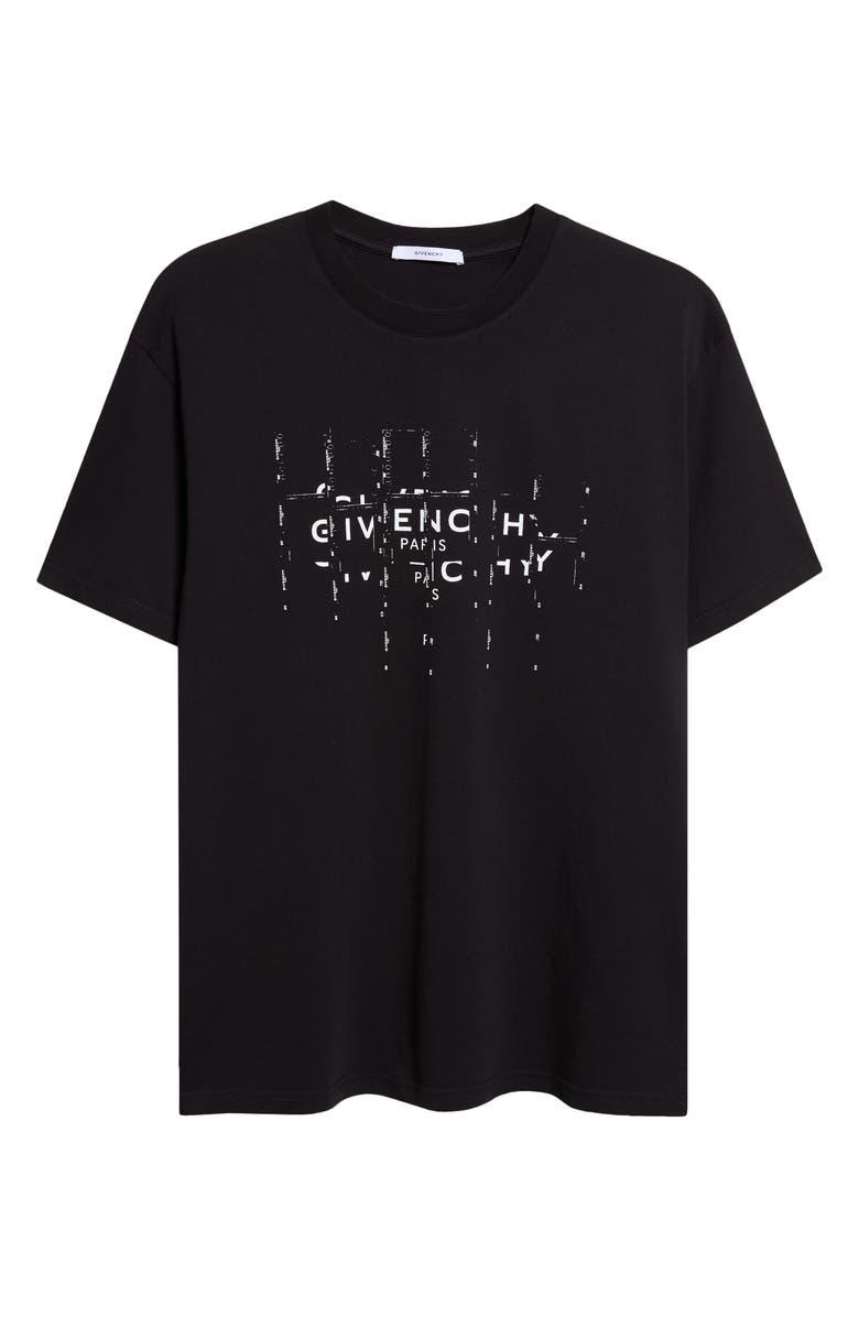 Givenchy Photographic Negative Logo Regular Fit Graphic T-Shirt, Main, color, Black