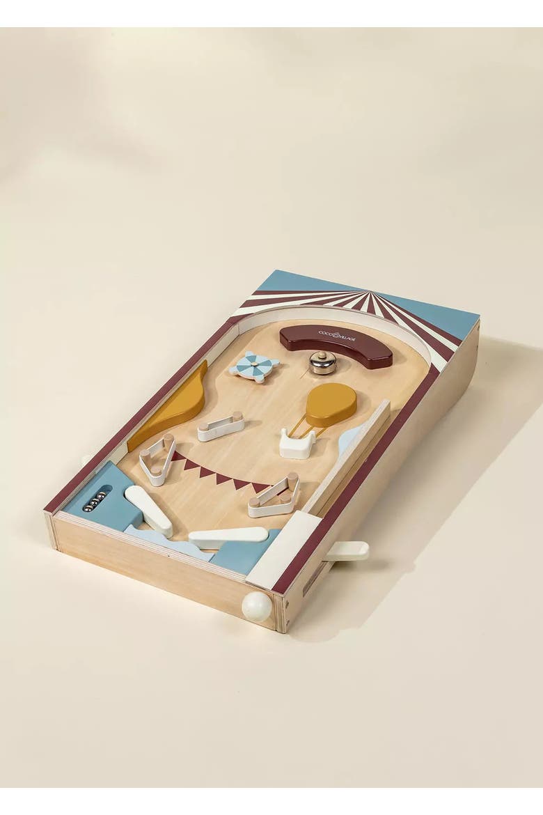 Wooden Play Pinball Machine, Alternate, color, Multicolor