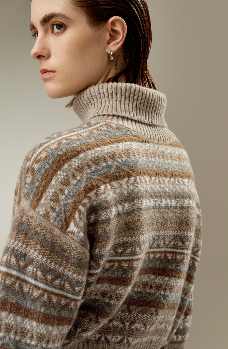 Lilysilk Fair Isle Cashmere Pullover for Women, Alternate, color, Fair Isle