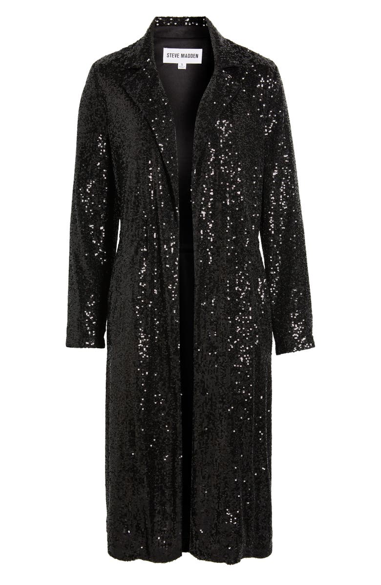 Steve Madden Show Stopper Sequin Duster Jacket, Alternate, color,