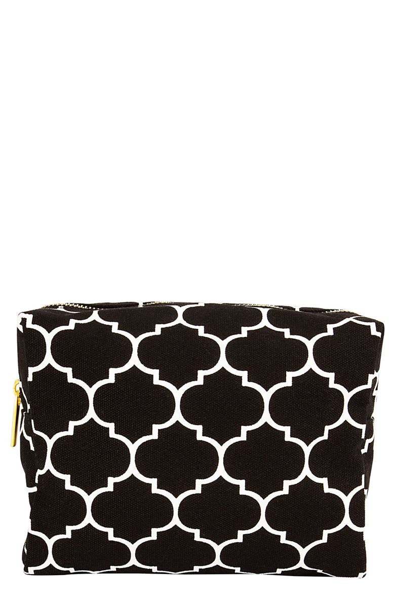 Cathy's Concepts Monogram Cosmetics Bag, Main, color, 