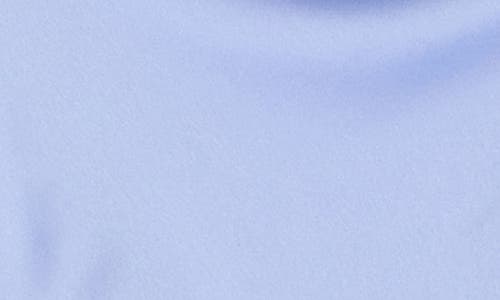 Renee C Open Back Ruched Satin Top In Blue
