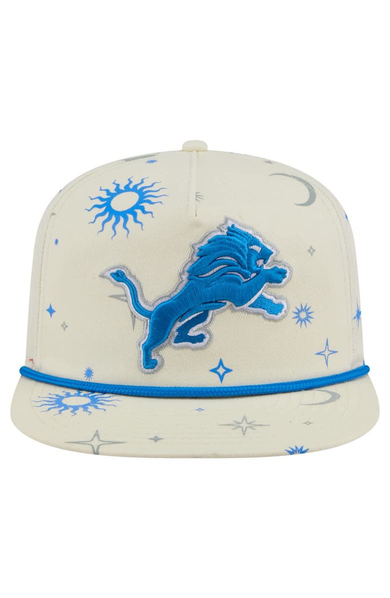 New Era Men's New Era Cream Detroit Lions Celestial Golfer Adjustable Hat, Alternate, color, Cream