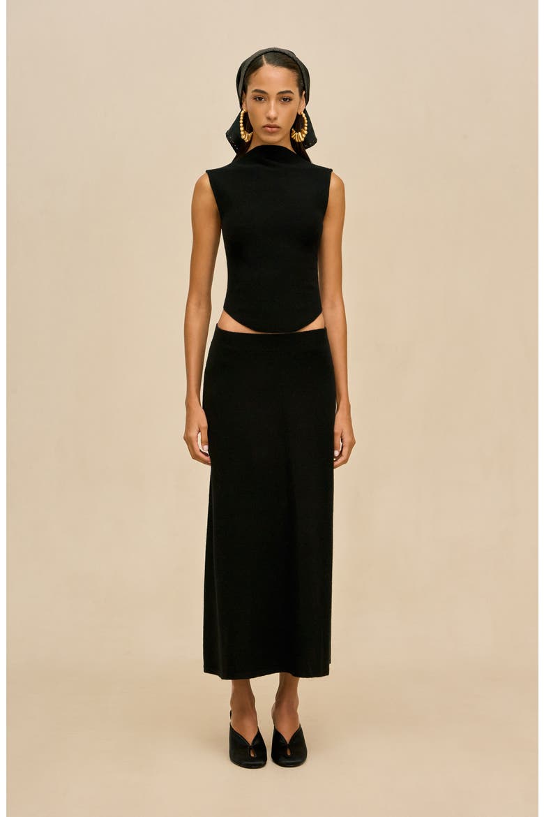 Romma Mock Neck Top, Alternate, color, BLACK