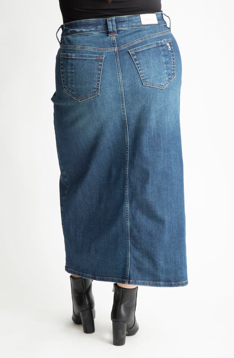SLINK Jeans Denim Maxi Skirt, Alternate, color,