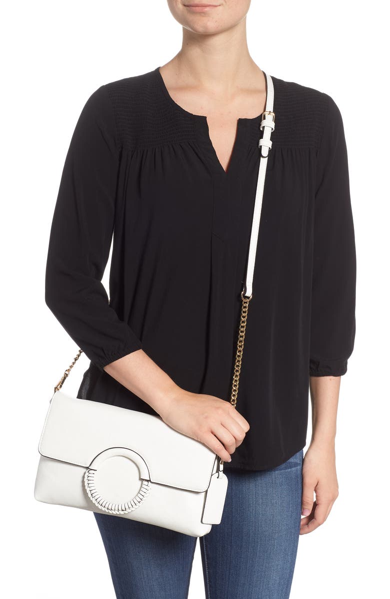 Sole Society Faux Leather Clutch, Alternate, color,