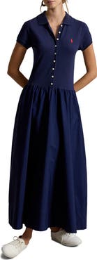 Polo Ralph Lauren Hybrid Mesh Polo Bodice Dress