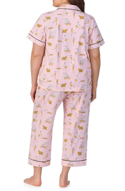 Bedhead Pajamas Print Crop Stretch Jersey Pajamas In Say Yes To Pasta