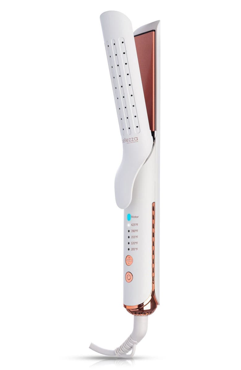 CORTEX BEAUTY Airglider 2-in-1 Cool Air Flat Iron/Curler, Alternate, color, White/ Pink Rose