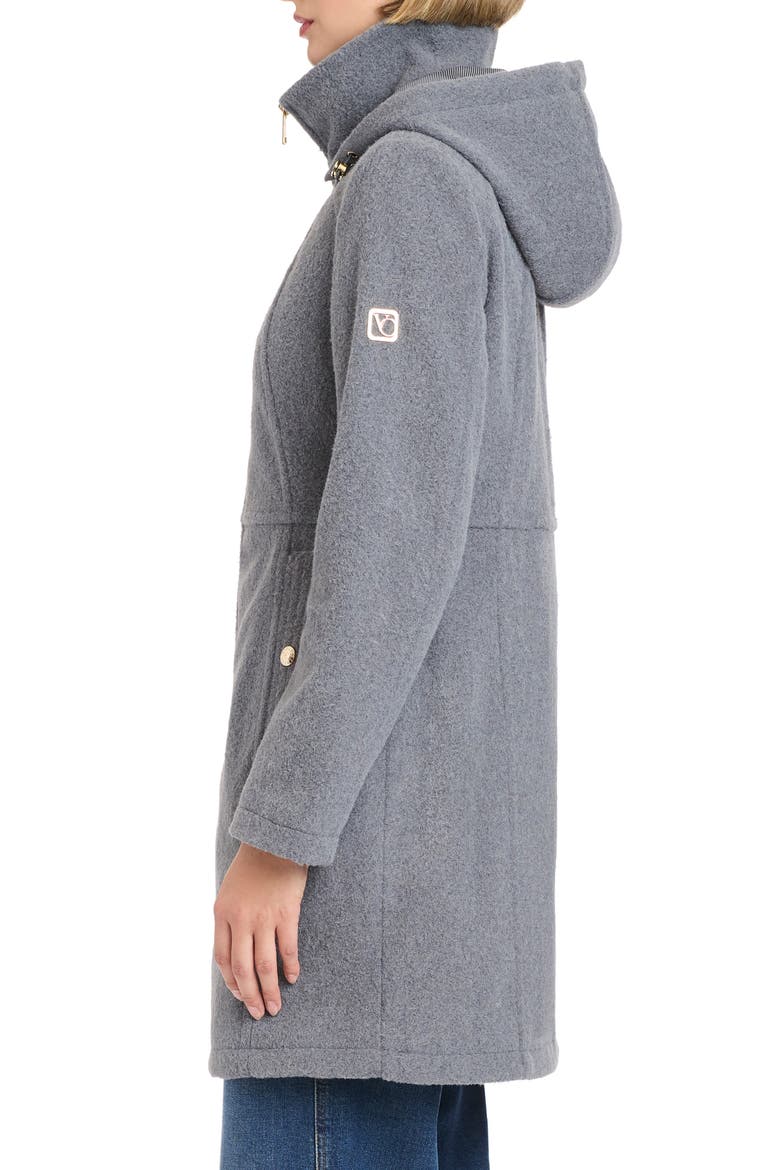 Walking Coat with Removable Hood, Alternate, color, HEATHER GRAY