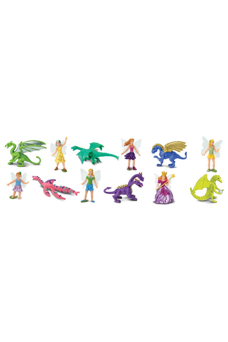 Fairies & Dragons Super Toob - contains 12 Mini Figurines, Alternate, color, None