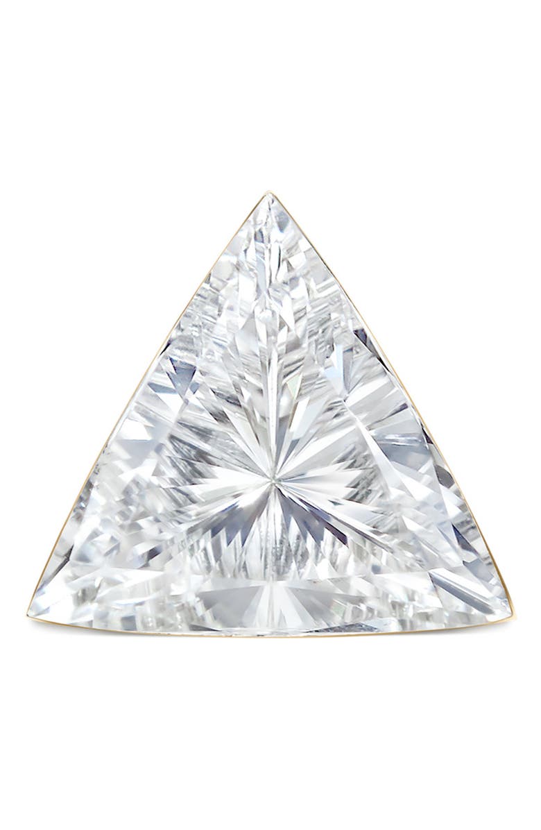 MARIA TASH Diamond Triangle Single Stud Earring, Alternate, color, Yellow Gold