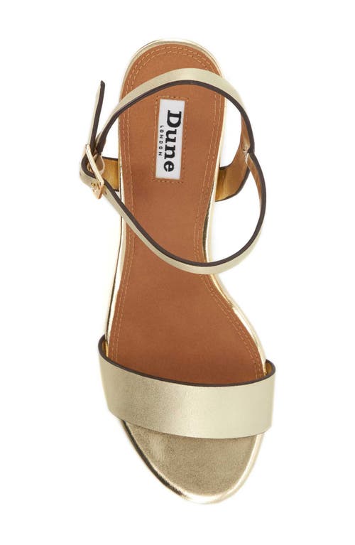Dune London Jelly Sandal In Gold