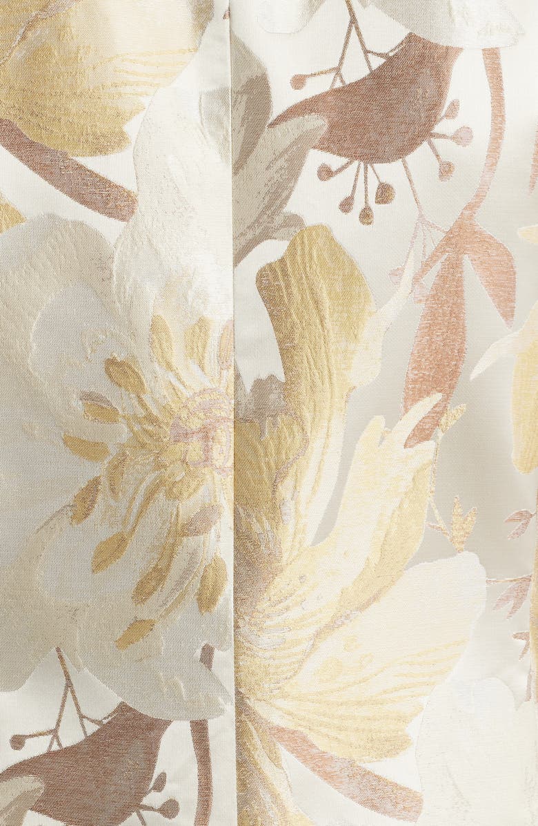 Anne Klein Jacquard Blazer, Alternate, color, Coffee Cream Multi