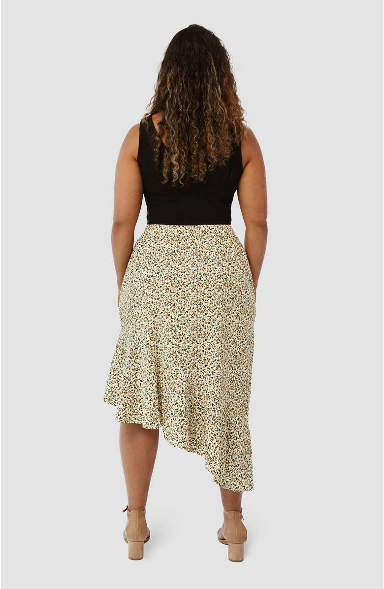 Aam The Label The Cascade  Skirt For Full Hips And Thighs, Alternate, color, Yellow