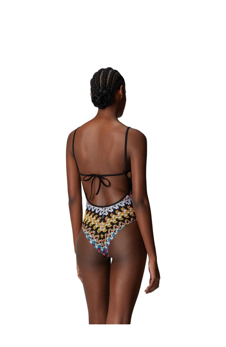 Missoni One-piece Swimsuit In Lamé Viscose Lace, Alternate, color,