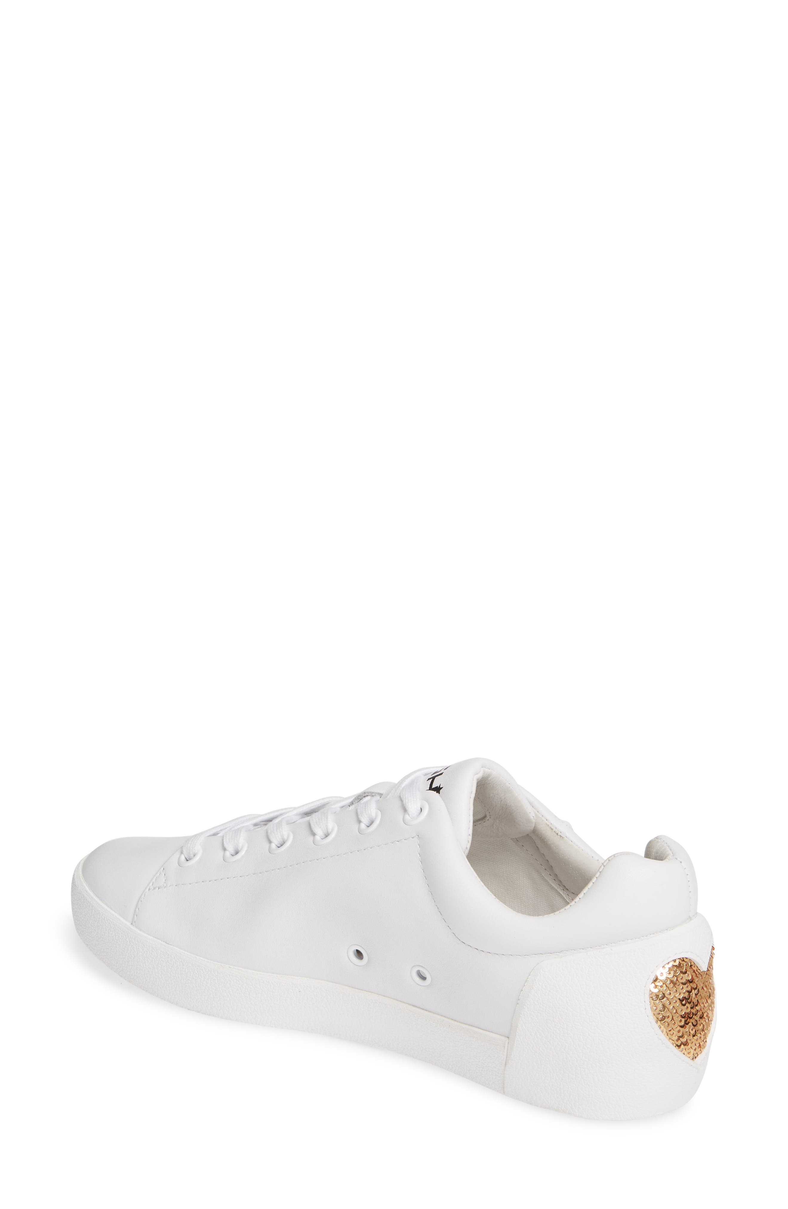 Ash Nikita Sequin Heart Sneaker, Alternate, color, 