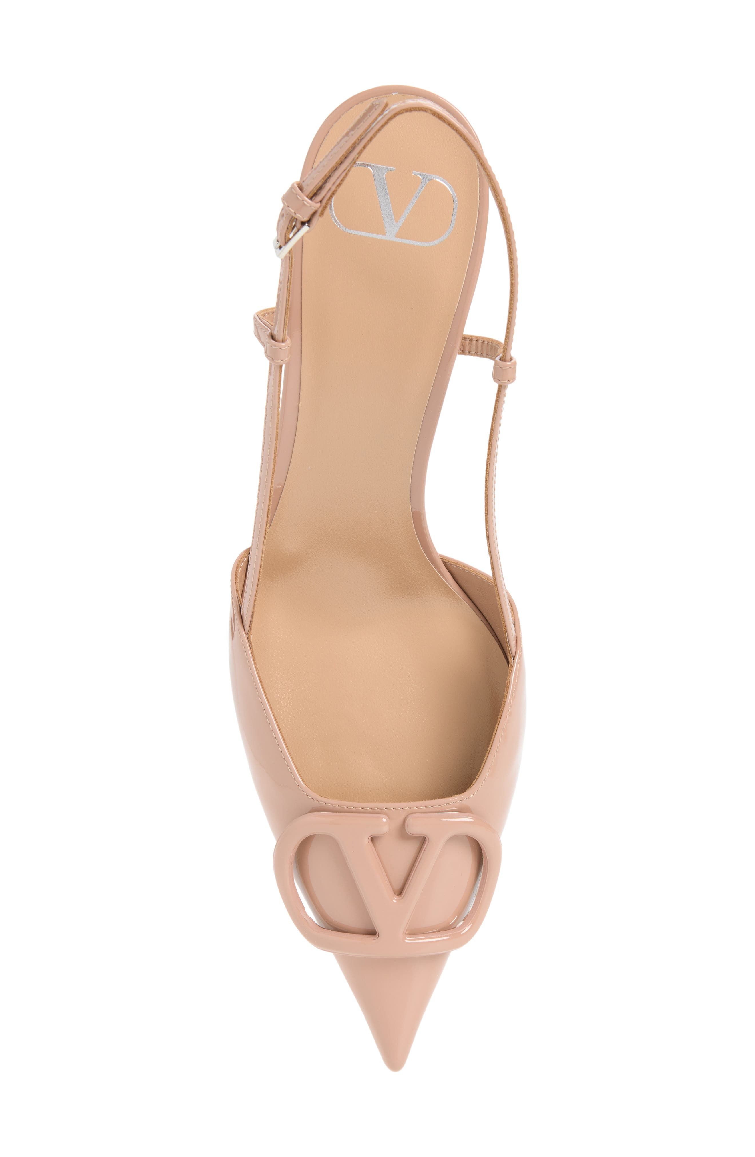 VLOGO Pointed Toe Slingback Pump, Alternate, color, ROSE CANNELLE/ CLAY