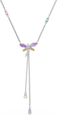 Swarovski x Ariana Grande Multicolor Crystal Y-Necklace