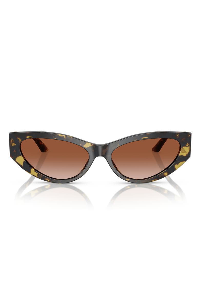 Versace 56mm Cat Eye Sunglasses, Main, color, Havana