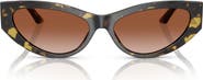 Versace 56mm Cat Eye Sunglasses