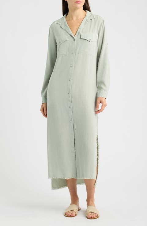 Long Sleeve Maxi Shirtdress