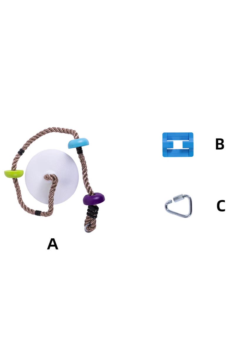 Trelines Led Climbing Rope Swing 6Ft, Kids 5+, Alternate, color, Multicolored